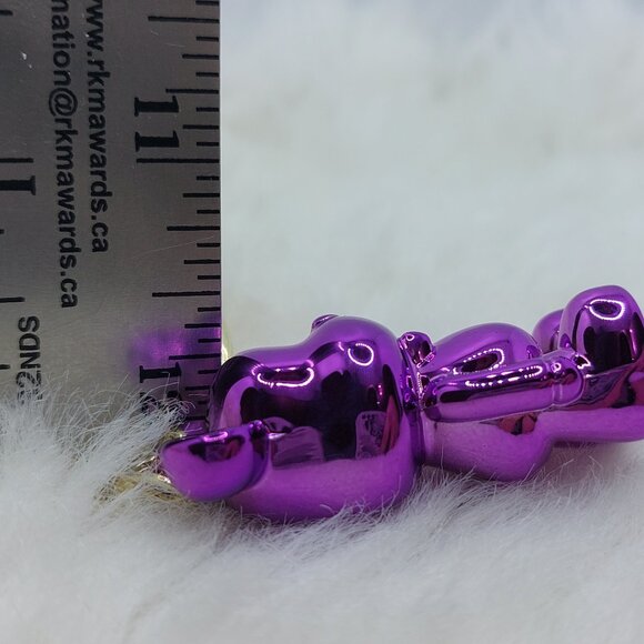 2/$19 Space Bear Metallic purple keychain - Picture 6 of 6